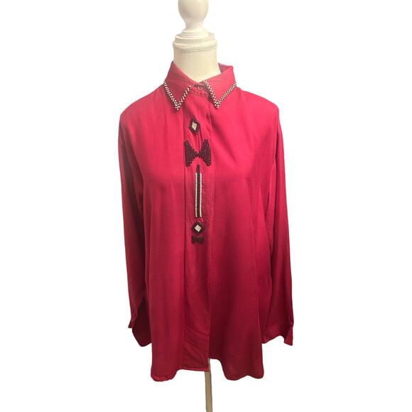 Vintage Beaded Blouse by Gordon & James - Picture 2 of 7